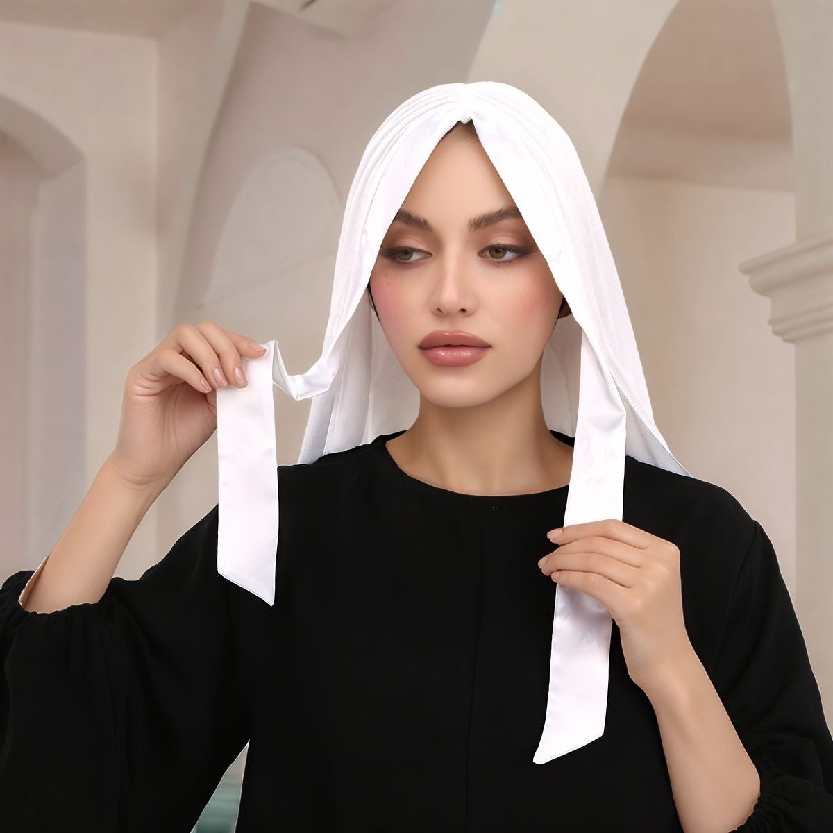 Creative Versatile Hijab with Adjustable Straps (MH185) - Mariam's Collection