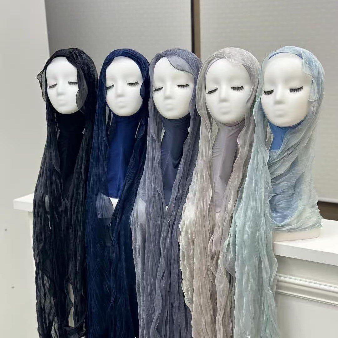 Crinkle Organza Hijab Scarf(MH222) - Mariam's Collection