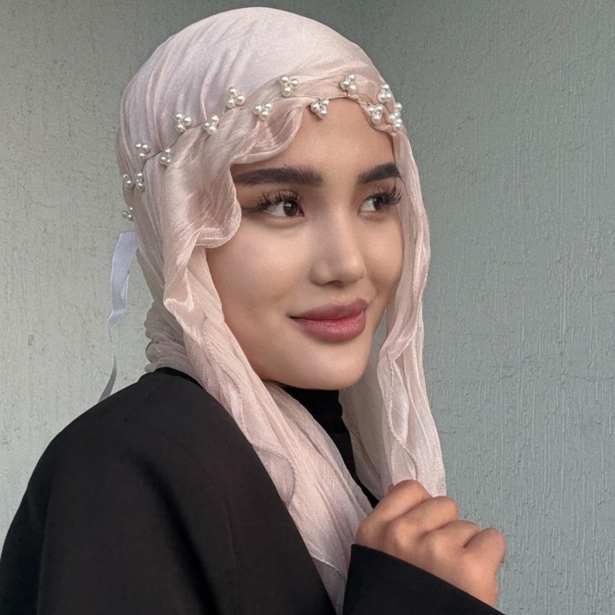 Crinkle Shimmer Hijab(MH228) - Mariam's Collection