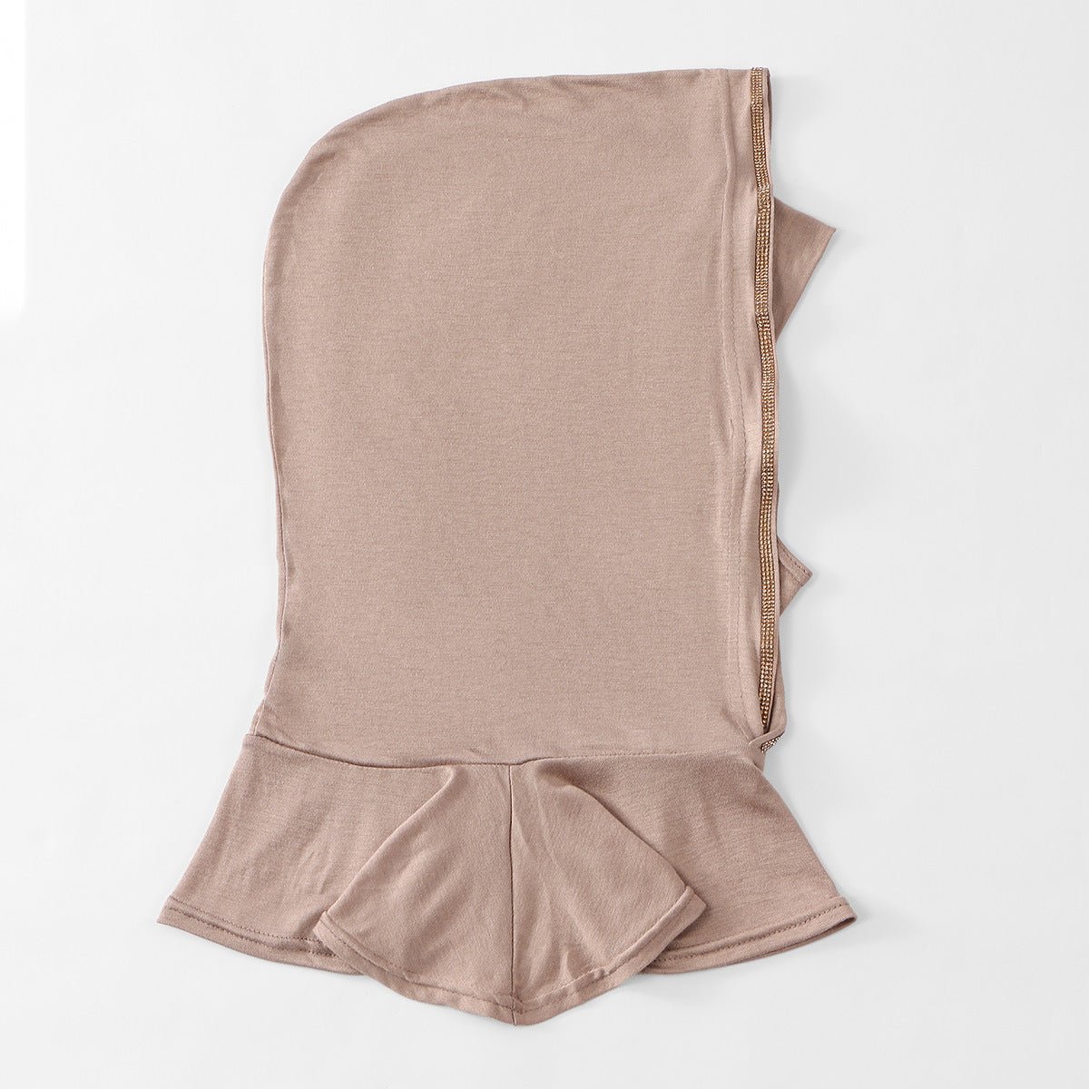 Inner elasticated head band of the double-layer hijab cap