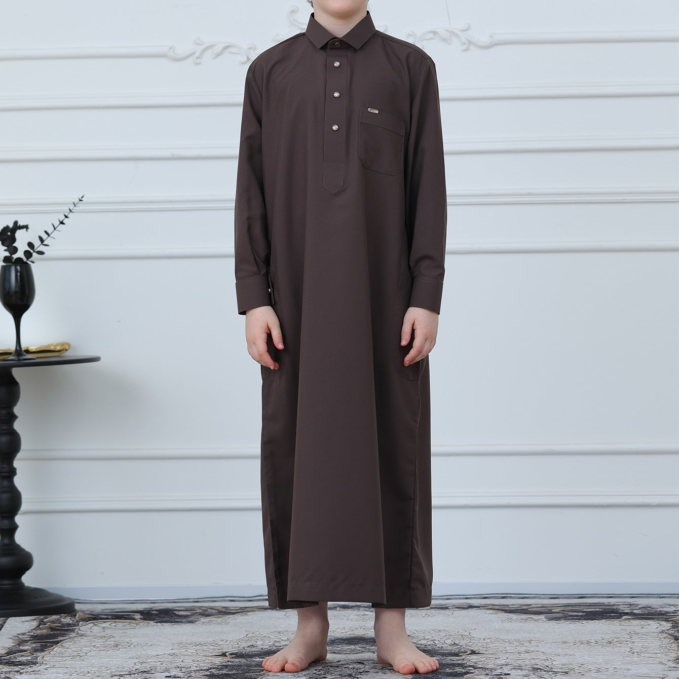 Boys Button-Front Thobe(MKB011)