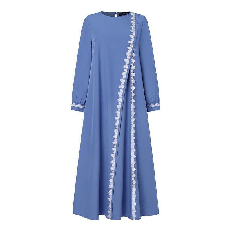 Designer Lace Detailing Casual Abaya (MA146) - Mariam's Collection