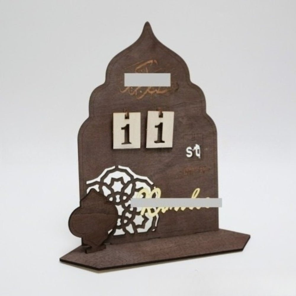 DIY Wooden Star & Moon Countdown Calendar (MAC337） - Mariam's Collection