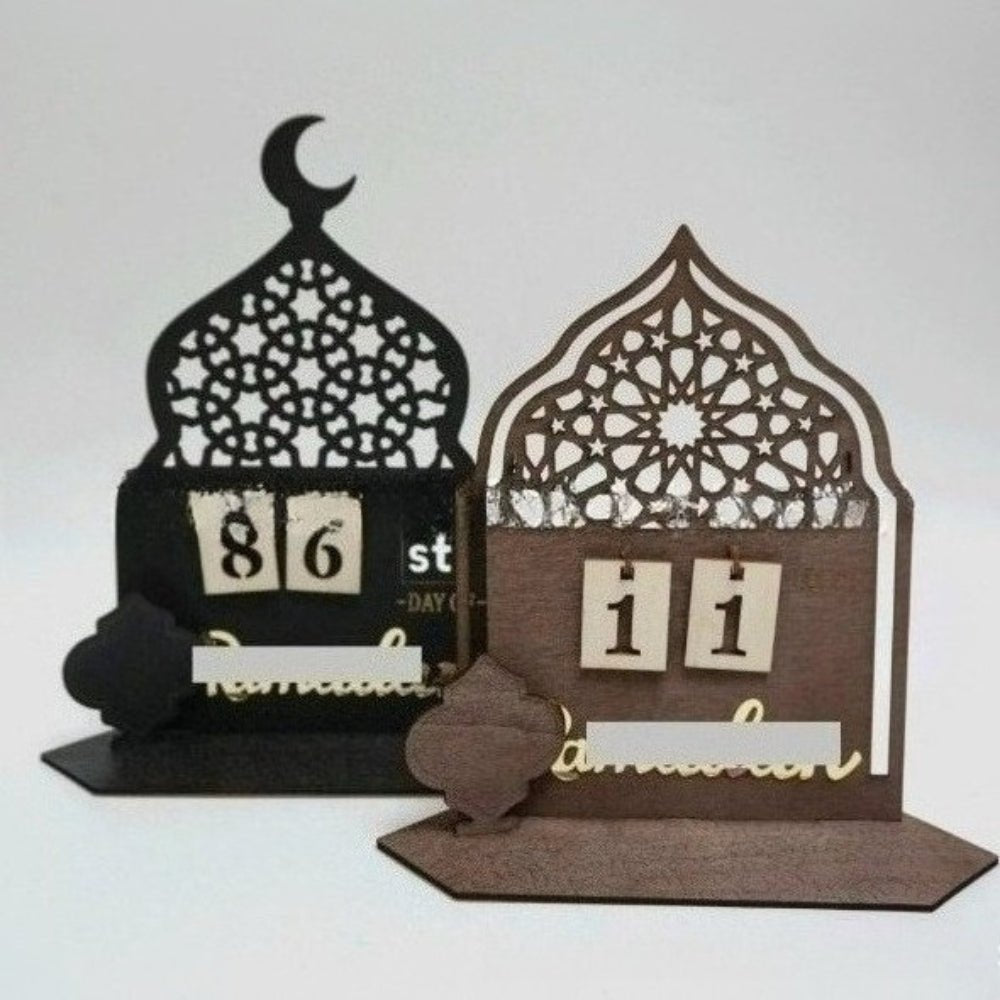 DIY Wooden Star & Moon Countdown Calendar (MAC337） - Mariam's Collection