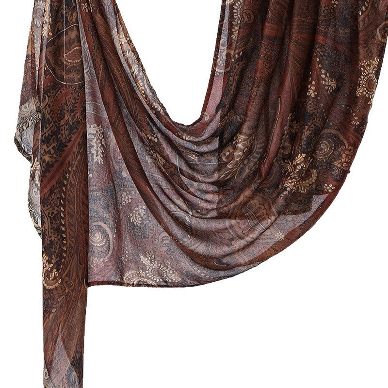 Double-Sided Digital Print Hijab(MH260) - Mariam's Collection
