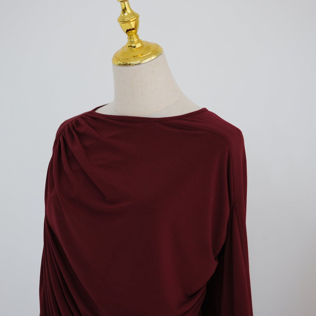 Draped Cape Top & Wide-Leg Trousers Set | Elegant Stretch Two-Piece Outfit(MS586) - Mariam's Collection