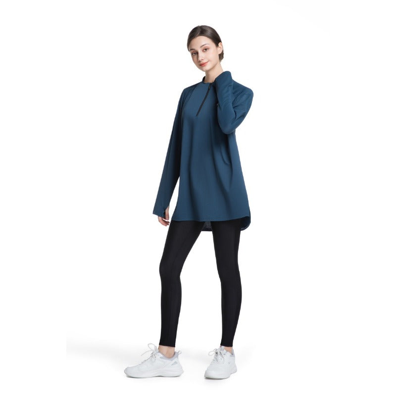 Women's Quick Dry Half Zip Running Top(MS115)