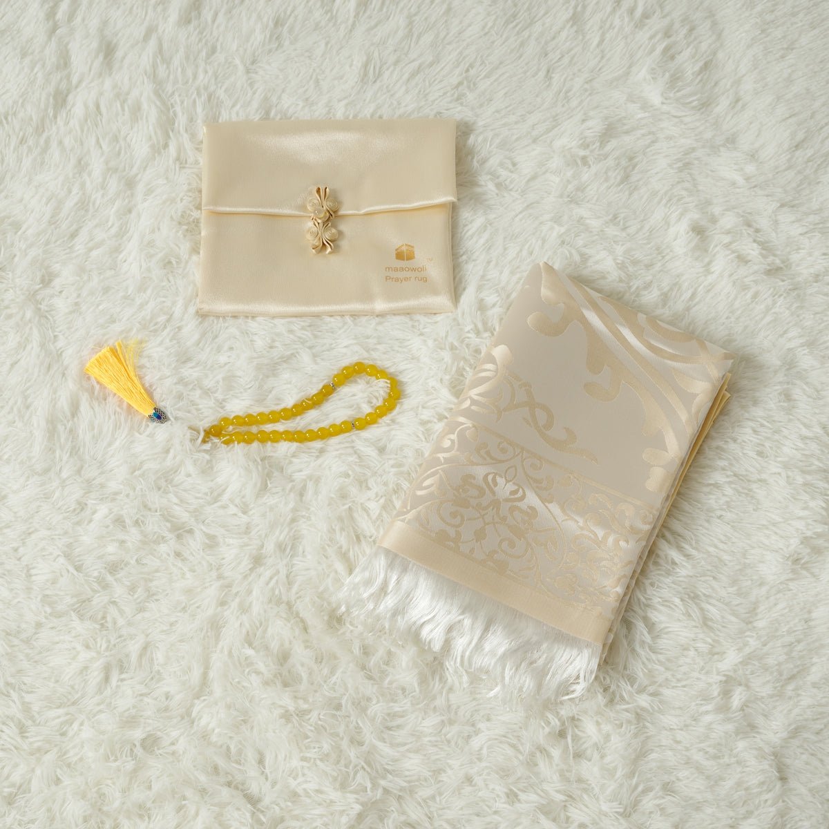 Eco - Friendly elegant Prayer Mat & Tasbeeh sets(MR066) - Mariam's Collection