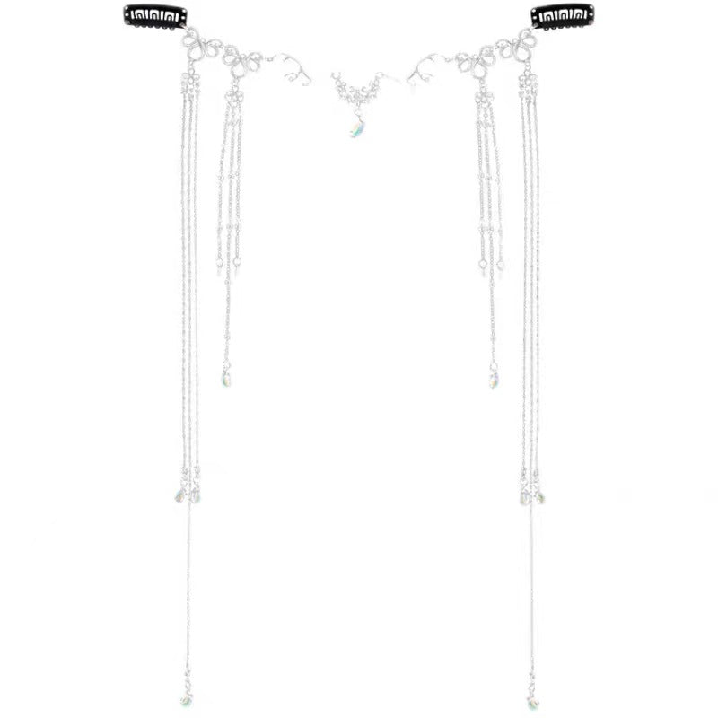 Elegance‌ Crystal Teardrop Hair Jewelry Forehead Accent (MAC335) - Mariam's Collection