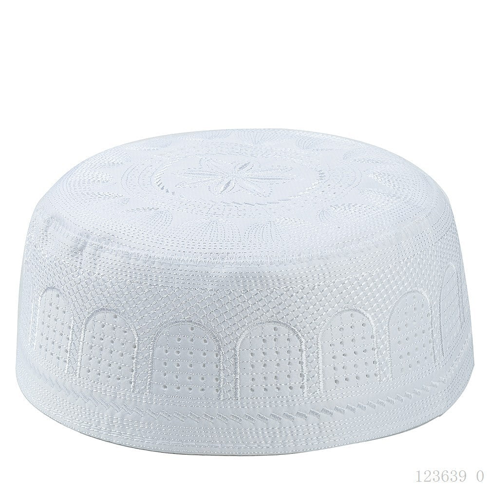 Embroidered Kufi Prayer Cap(MR088) - Mariam's Collection