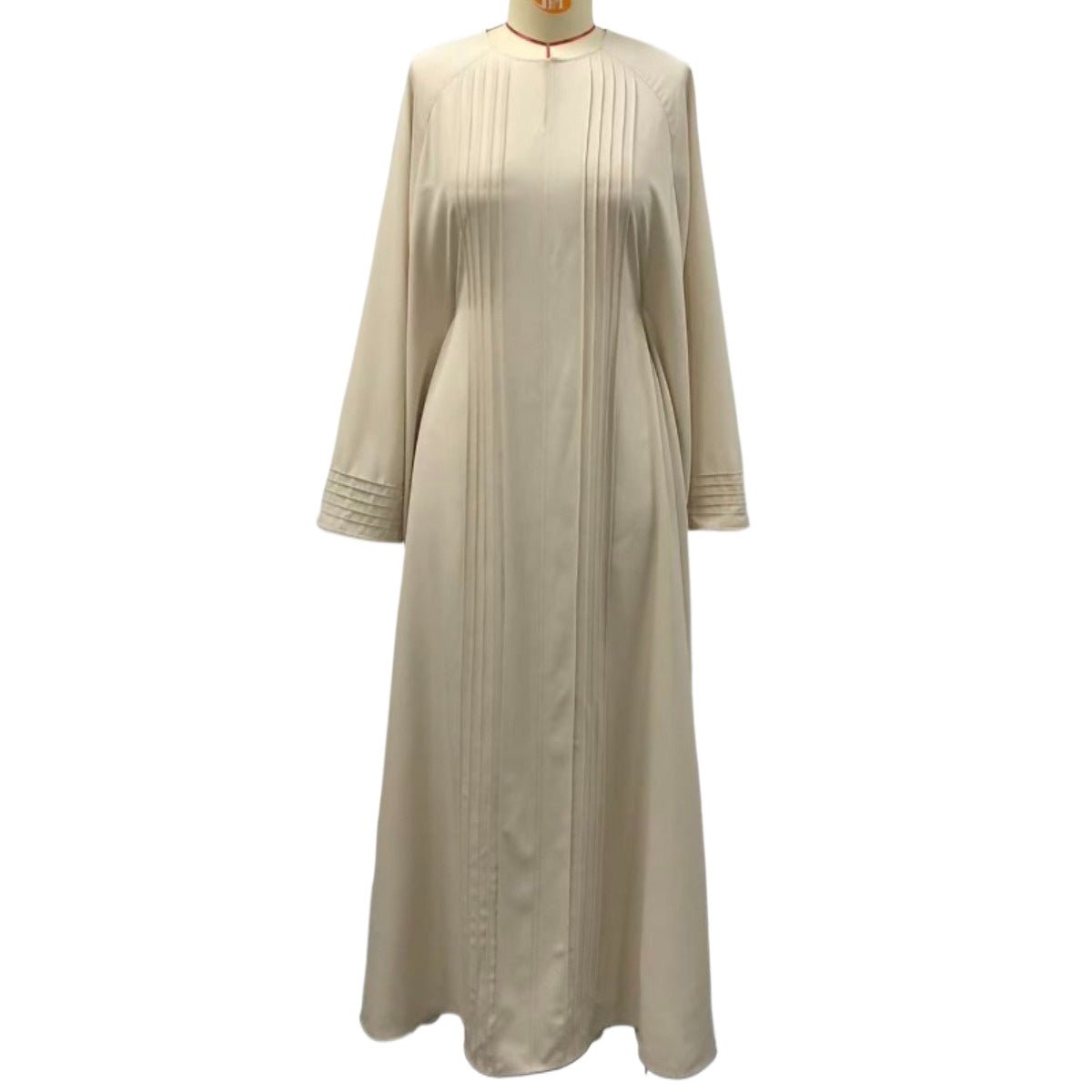 Essence Pleated Abaya – Sandstone Beige.(MA254) - Mariam's Collection