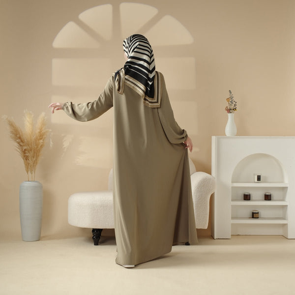 Essential Premium Versatile Pockets Umbrella Cut Abaya (MA113) - Mariam's Collection