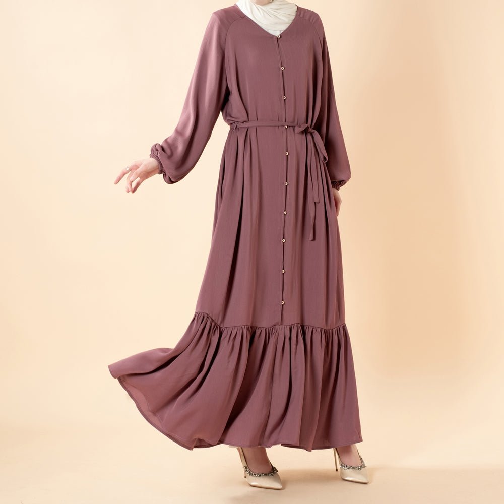 Essential Zoom Flowing Maxi Dress (MA426) - Mariam's Collection