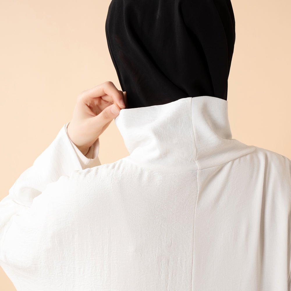 Everyday Crepe Turtleneck Abaya – Relaxed Fit for All Seasons (MA384) - Mariam's Collection