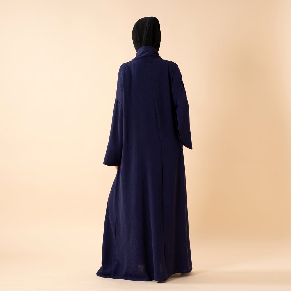 Everyday Crepe Turtleneck Abaya – Relaxed Fit for All Seasons (MA384) - Mariam's Collection
