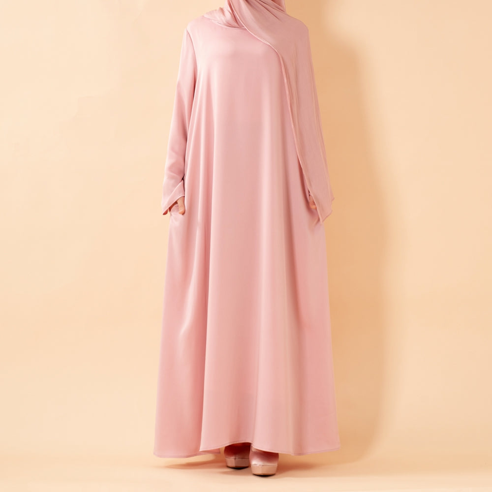Premium Modest Luxury Organza Cape A-Line Maxi Dress Abaya(MA300)