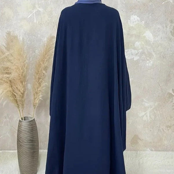 Modest Batwing Sleeve  Loose Solid Color Maxi Abaya(MA172)