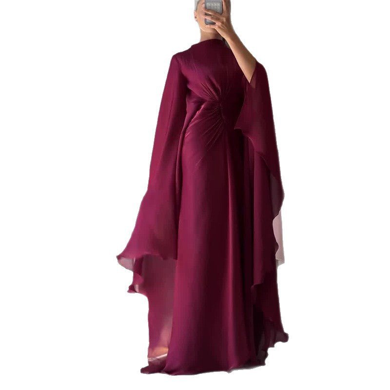 Fitted Waist Maxi Dress(MS285) - Mariam's Collection