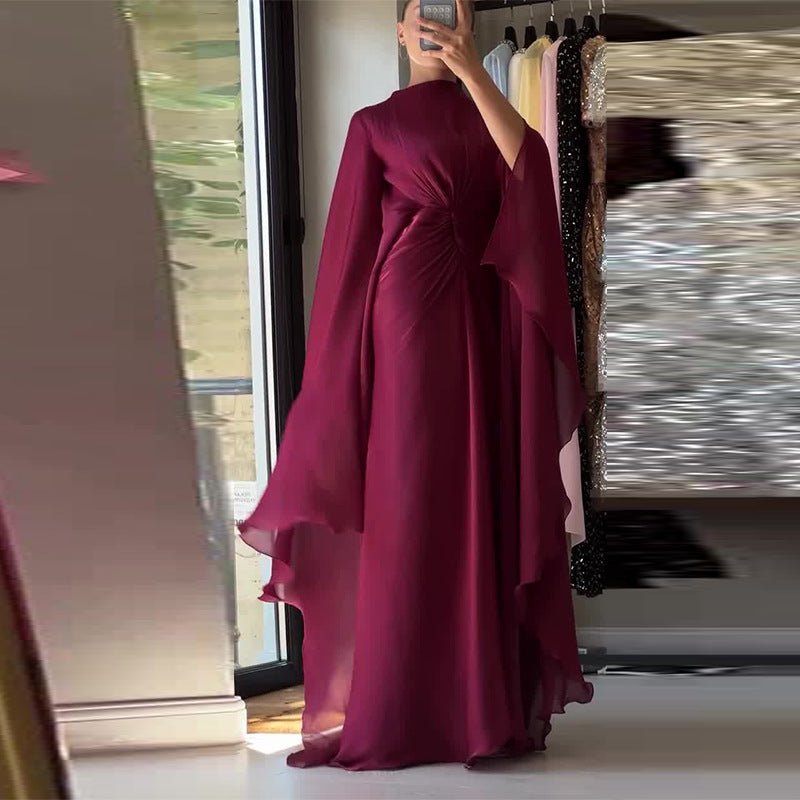 Fitted Waist Maxi Dress(MS285) - Mariam's Collection