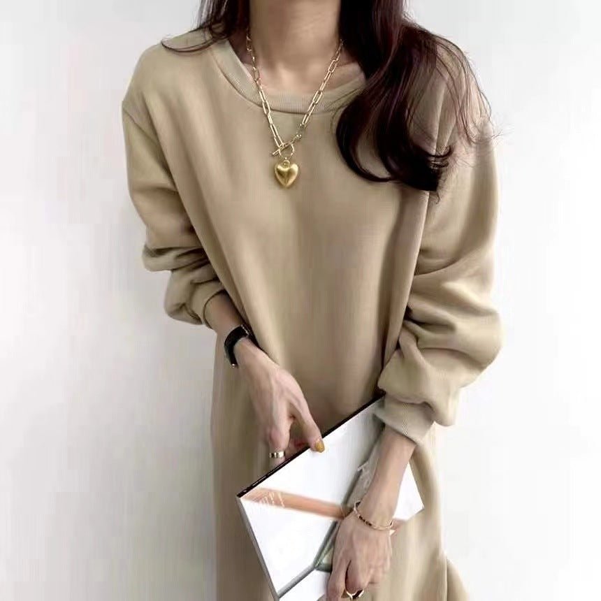 Fleece - Lined Sweatshirt Mermaid Dress(MS193) - Mariam's Collection