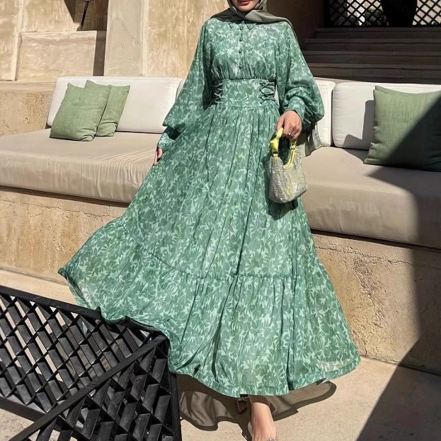 Floral Maxi Dress(MS431) - Mariam's Collection