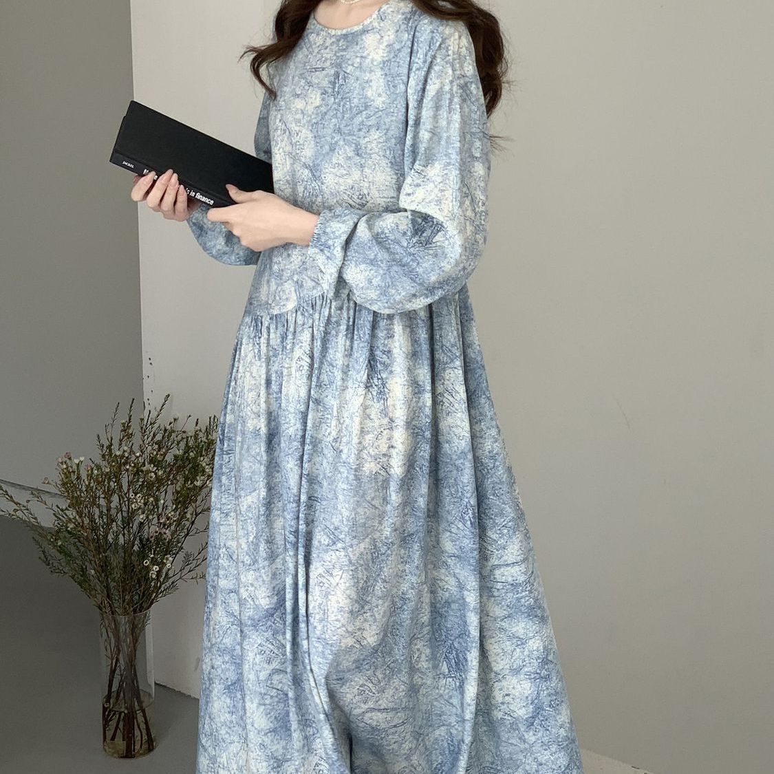 Floral Print Maxi Dress(MS425) - Mariam's Collection