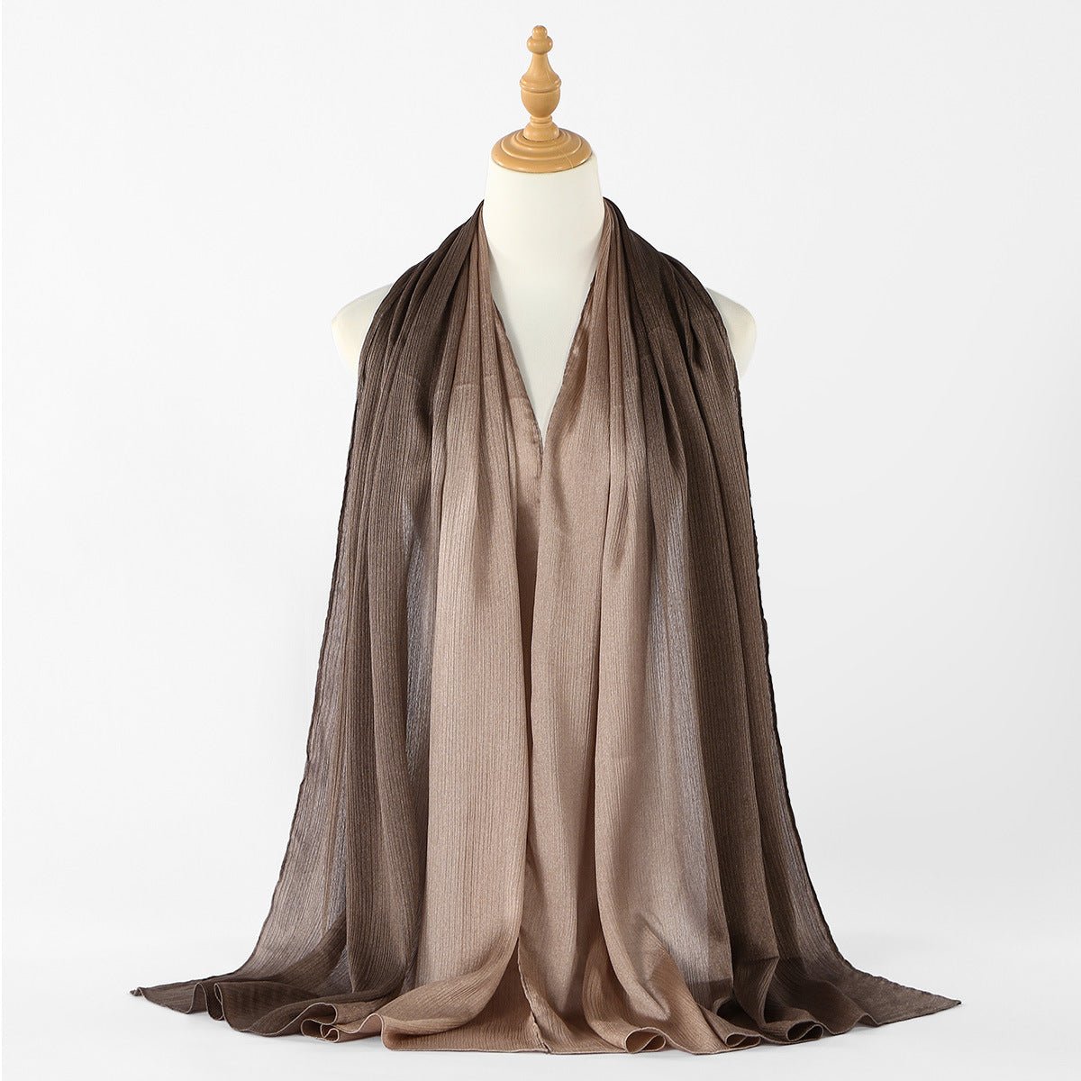 Gradient Crinkle Texture Hijab Scarf(MH253) - Mariam's Collection