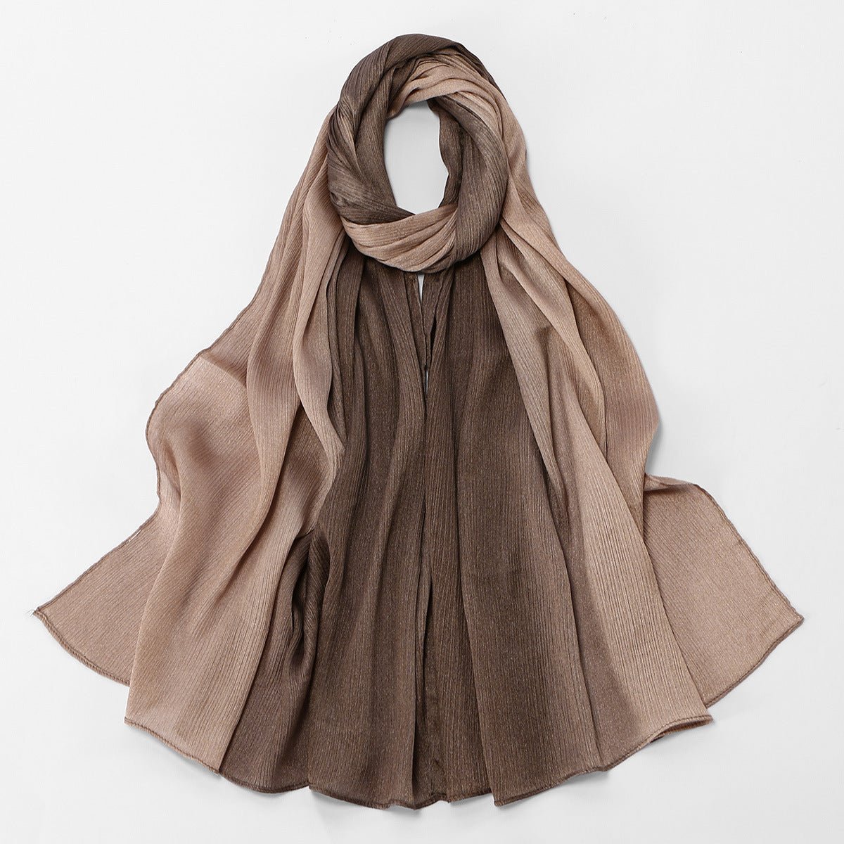 Gradient Crinkle Texture Hijab Scarf(MH253) - Mariam's Collection