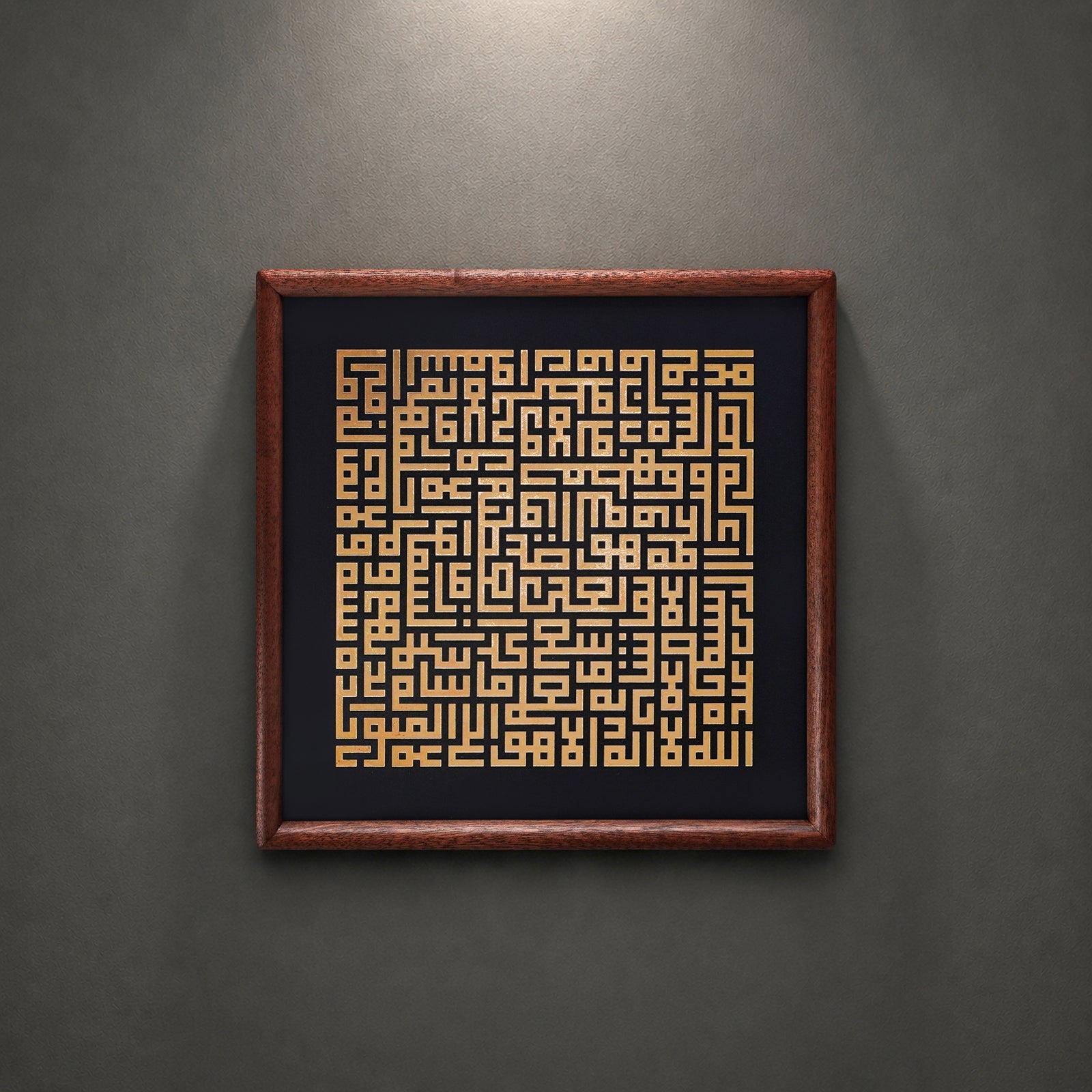 Multiple design options laid flat showing 12 available calligraphy styles