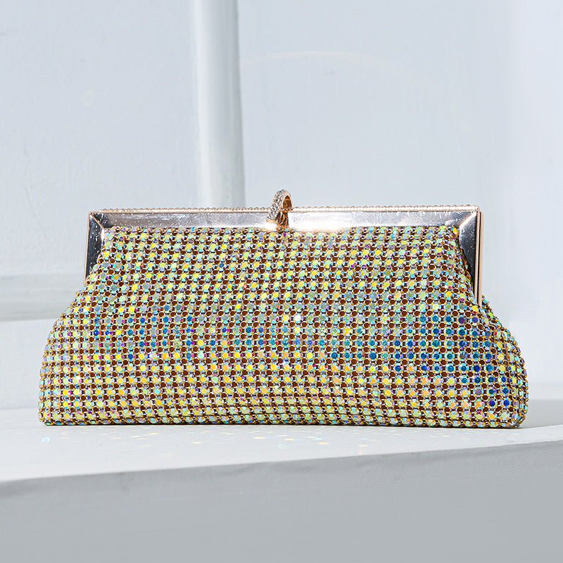 Dimensions reference of rhinestone clutch handbag