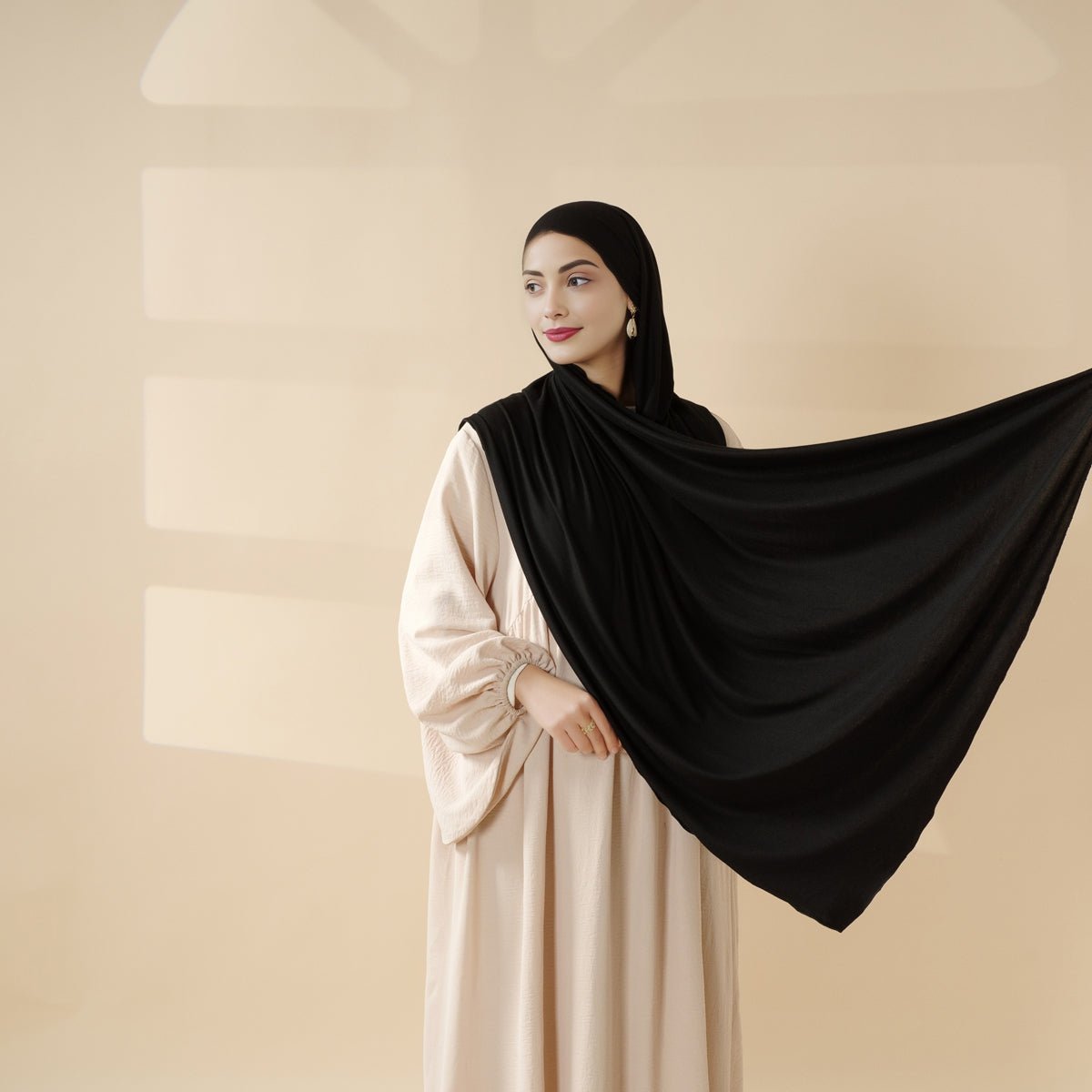 Hijab Perfect for Eid: Premium Modal Jersey Long Scarf – Soft, Breathable & Elegant in 8 Colors Shawl (MH105) - Mariam's Collection