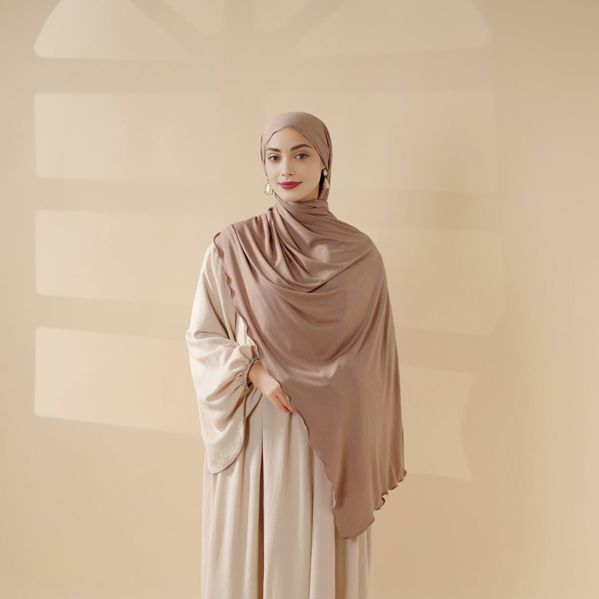 Hijab Perfect for Eid: Premium Modal Jersey Long Scarf – Soft, Breathable & Elegant in 8 Colors Shawl (MH105) - Mariam's Collection