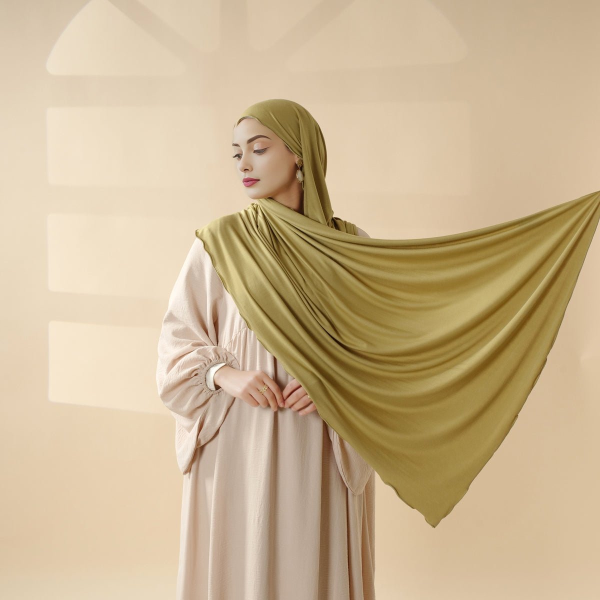 Hijab Perfect for Eid: Premium Modal Jersey Long Scarf – Soft, Breathable & Elegant in 8 Colors Shawl (MH105) - Mariam's Collection