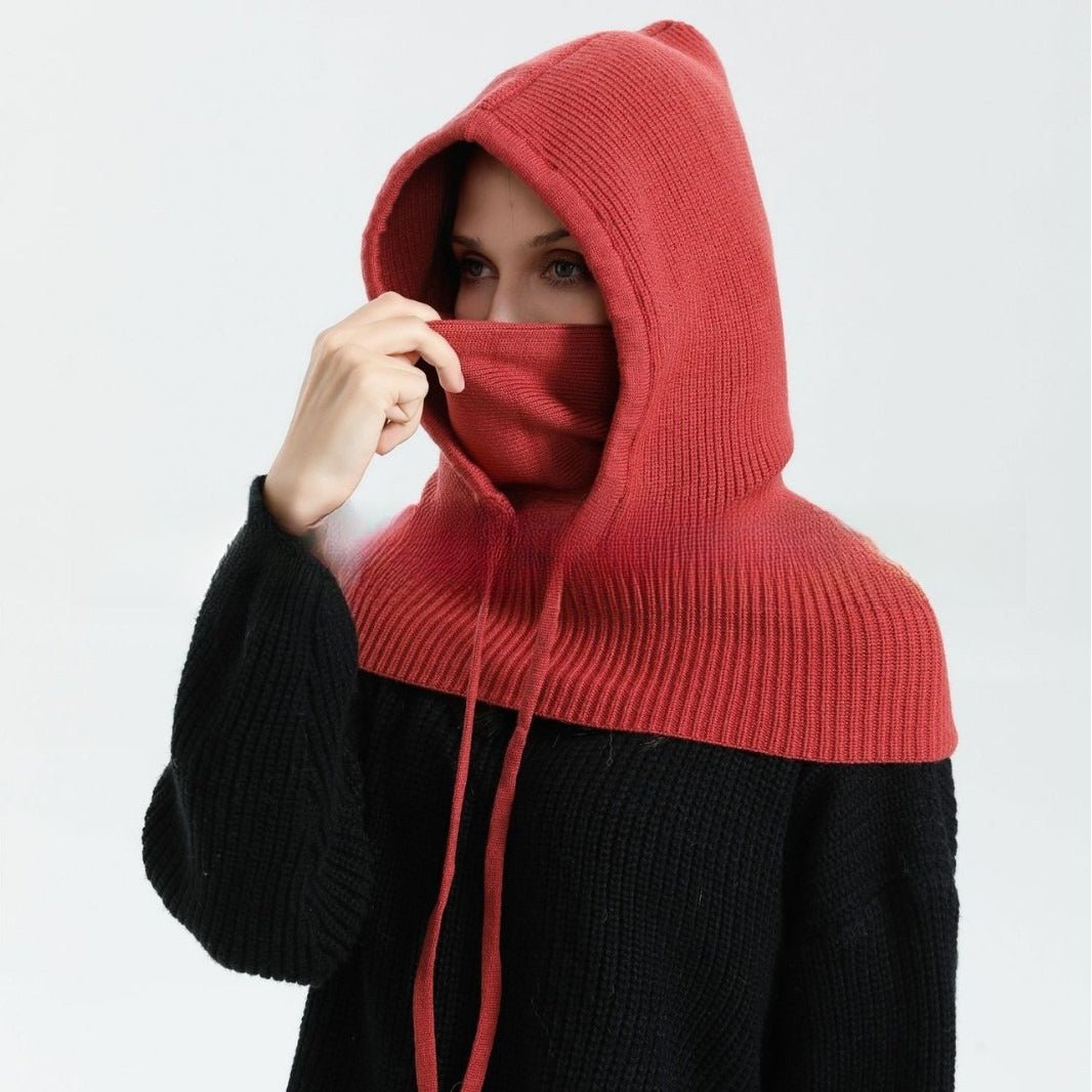 Hooded Balaclava with Shoulder Cape(MAC376) - Mariam's Collection