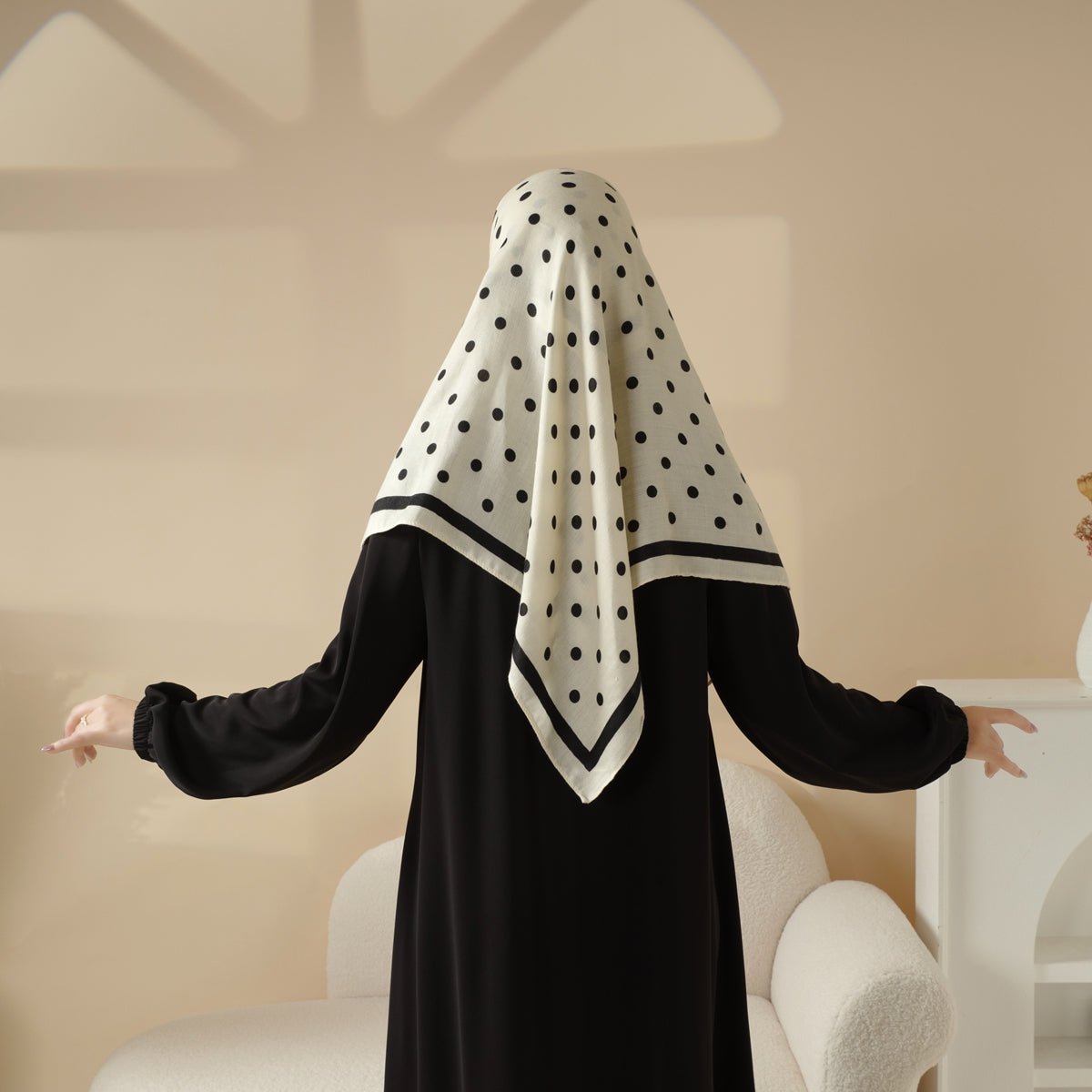 Imitation Cashmere Fashion Square Hijab (MH091) - Mariam's Collection