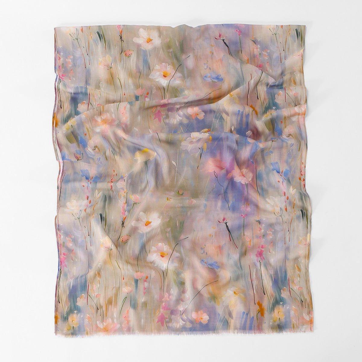 Floral Print Hijab Scarf – Lightweight Maxi Hijab