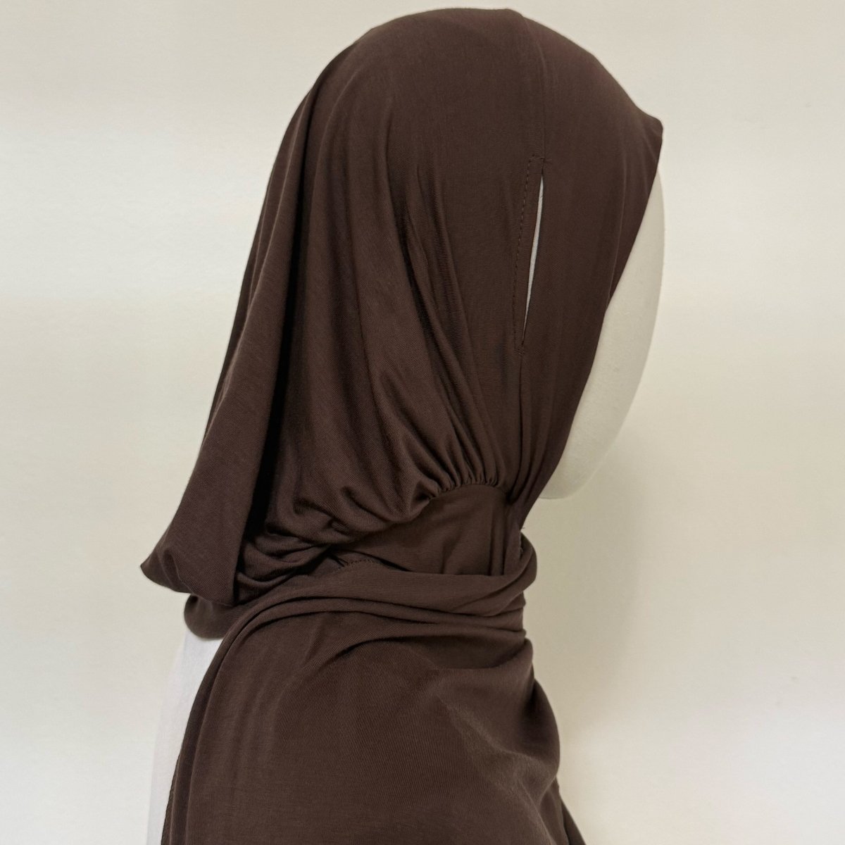 Instant Hijab | Snap-Close, Earphone-Friendly, Cotton Modal (MH225) - Mariam's Collection