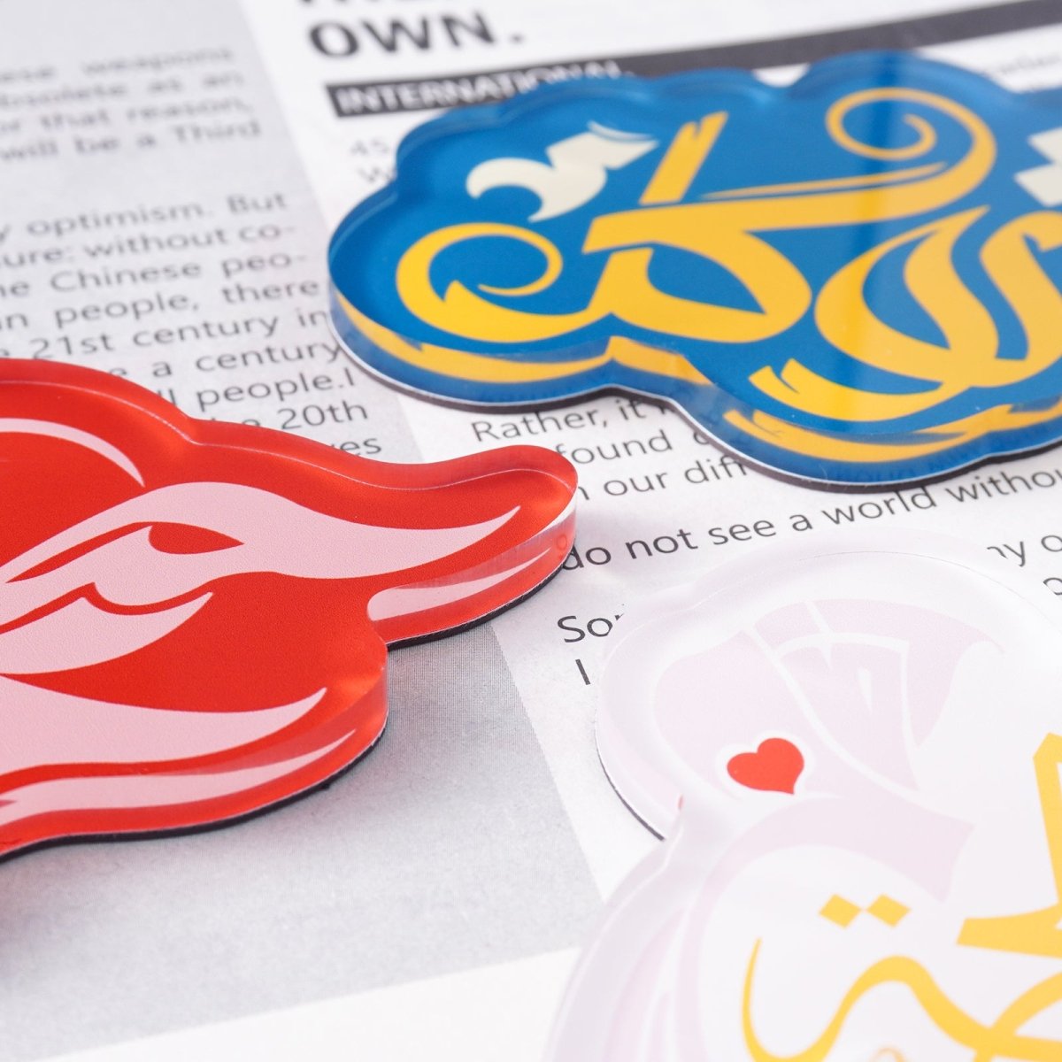 Islamic Design Souvenir Refrigerator Magnet Set (MAC328) - Mariam's Collection