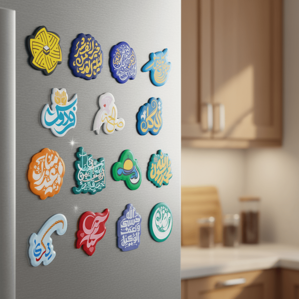Islamic Design Souvenir Refrigerator Magnet Set (MAC328) - Mariam's Collection