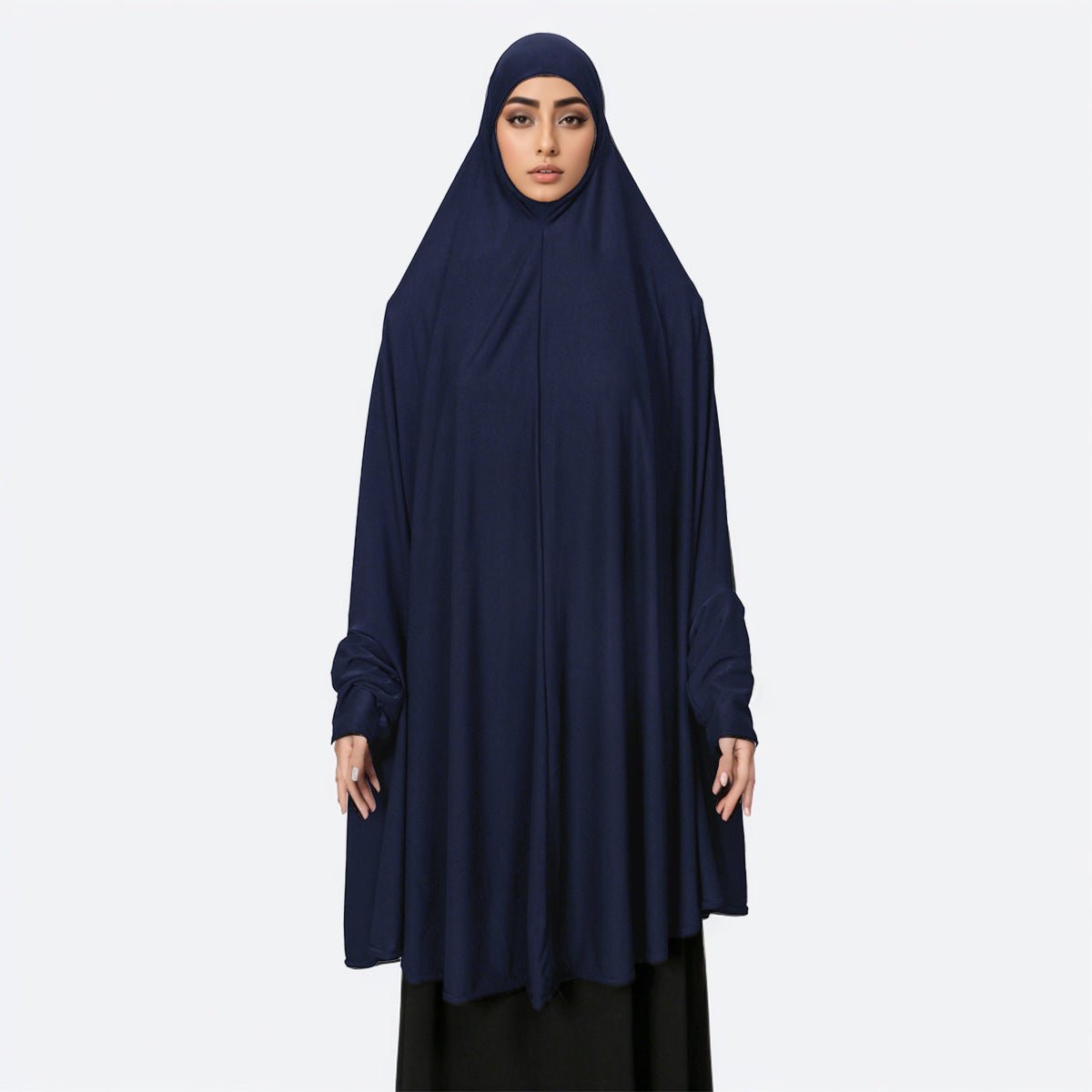 Khimar Prayer Dress with Sleeves(MJ023) - Mariam's Collection