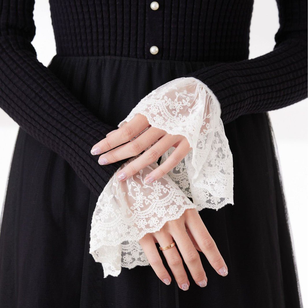Lace Bell Cuff Sleeves — Flared Detachable Lace Sleeve Accessories