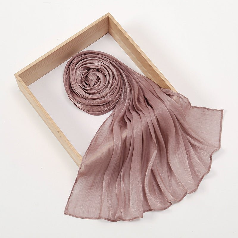 Lightweight Crepe Satin Scarf Elegance Hijab (MH160) - Mariam's Collection