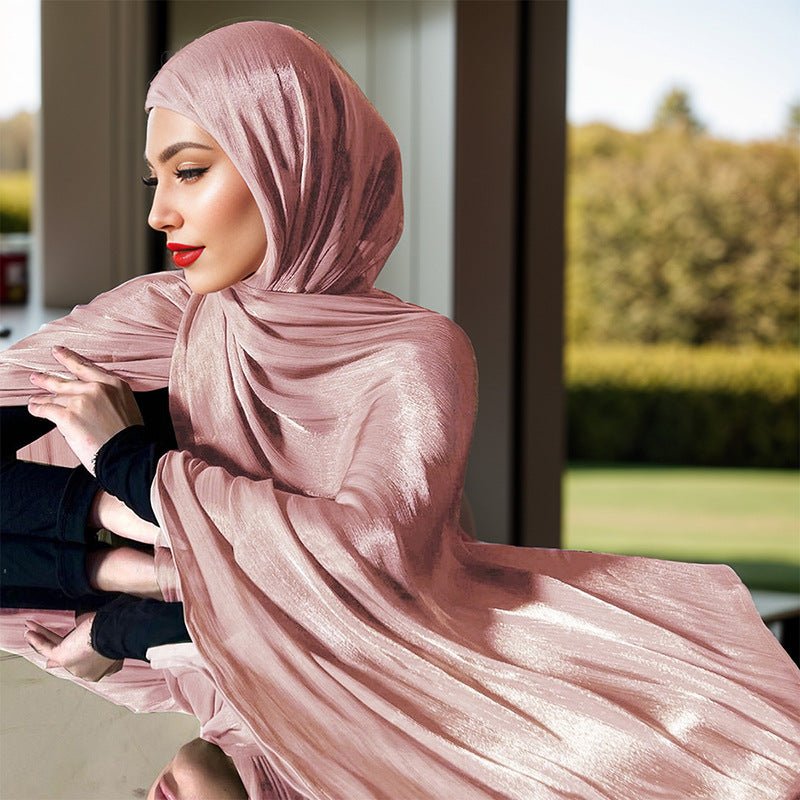 Lightweight Crepe Satin Scarf Elegance Hijab (MH160) - Mariam's Collection