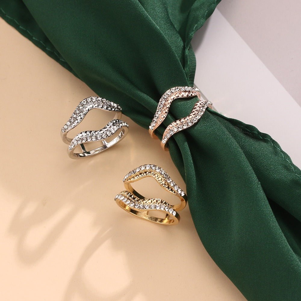 Lip Shaped Scarf Ring Clip（MAC445） - Mariam's Collection