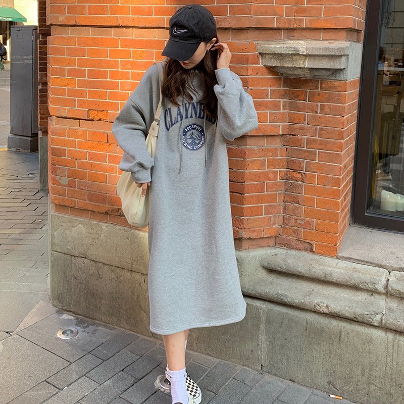 Loose Slim Long Hoodie Sweater (MS074) - Mariam's Collection