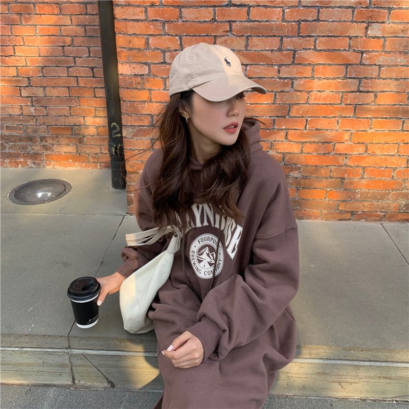 Loose Slim Long Hoodie Sweater (MS074) - Mariam's Collection