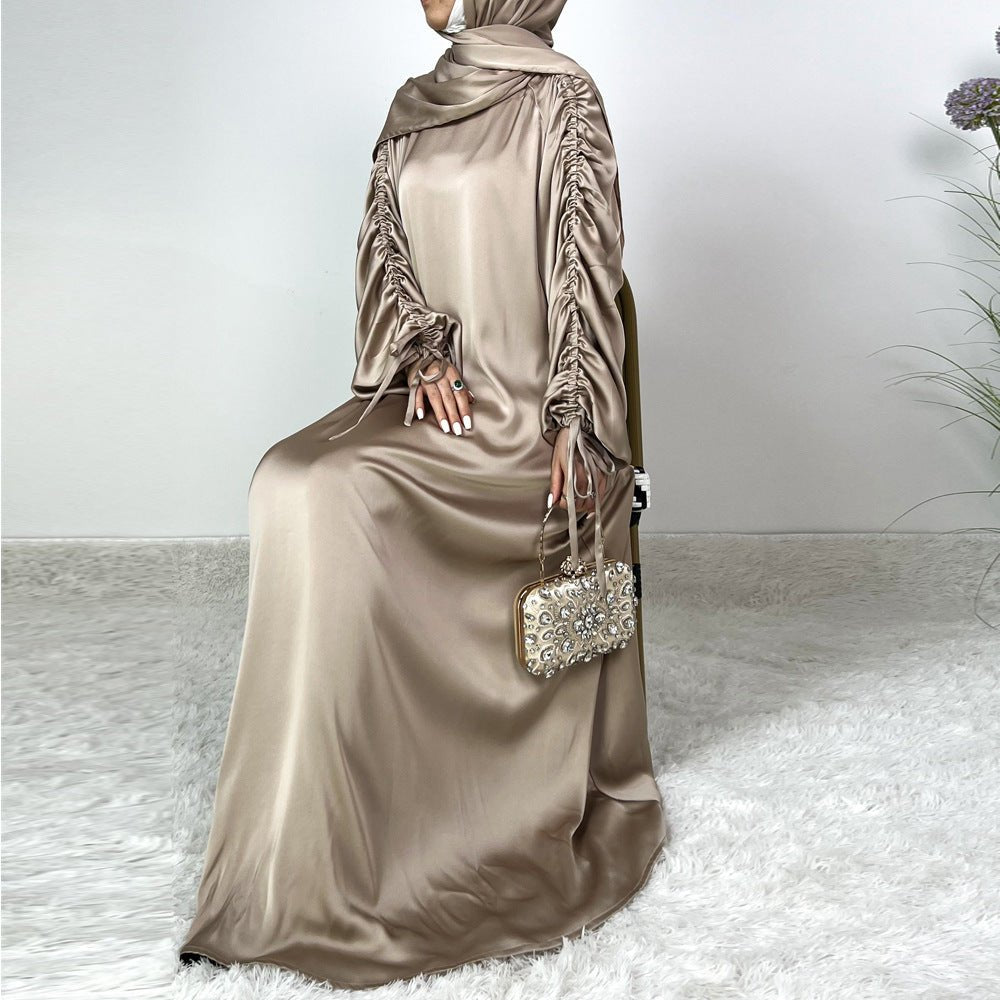 Loose Swing Adjustable Lantern Sleeve Abaya Dress. (MA167) - Mariam's Collection