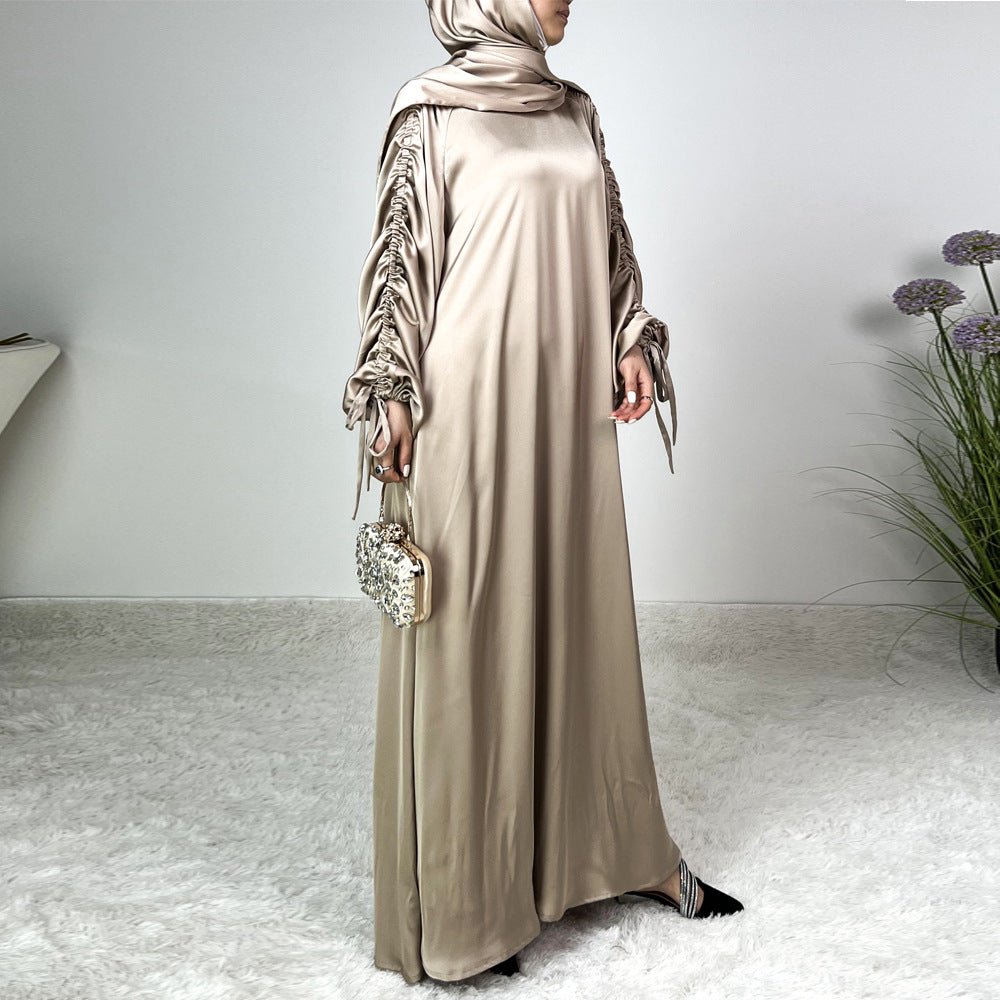 Loose Swing Adjustable Lantern Sleeve Abaya Dress. (MA167) - Mariam's Collection