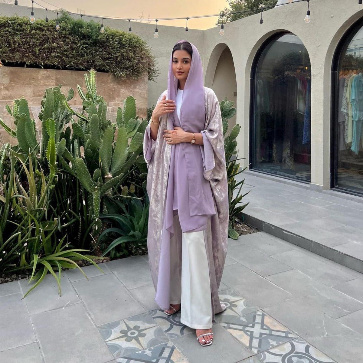 Luxury Modest Elegant Gown - Style Cardigan Abayas. (MOA164) - Mariam's Collection
