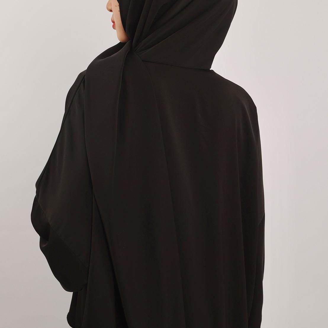 MA001 Hijab Attached Hoodie Abaya With Pockets - Mariam's Collection